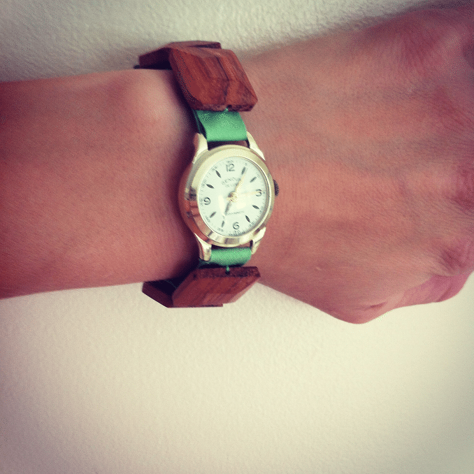 DIY & Design wooden bead watch band Goodwill Southern Piedmont