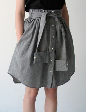 DIY men's shirt skirt