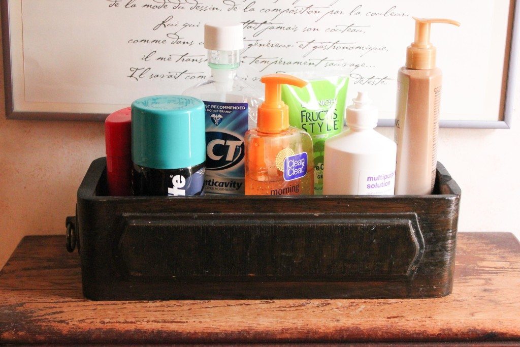 toiletries drawer