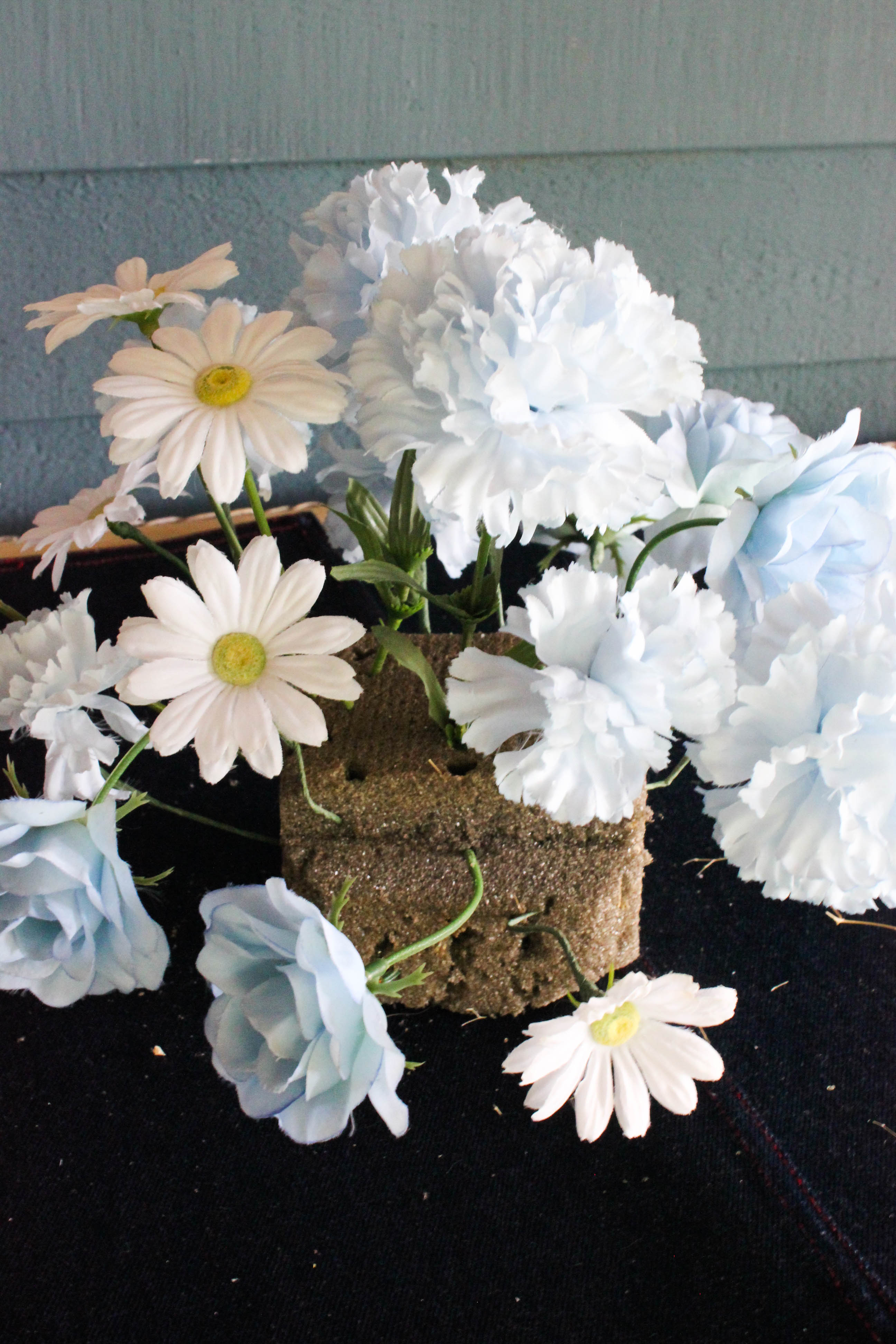 4 Flowers in Styrofoam