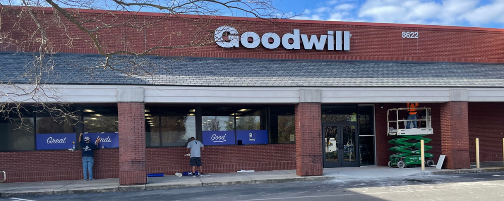 Exterior image of Goodwill's Ballantyne - East retail store