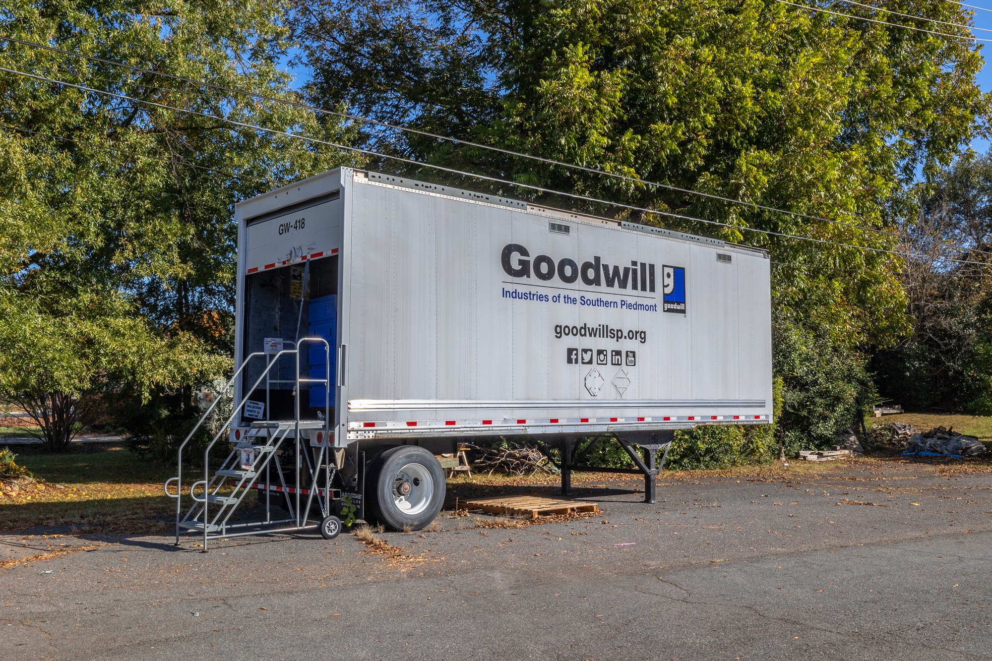 Goodwill's donation drop-off location in Cornelius, NC