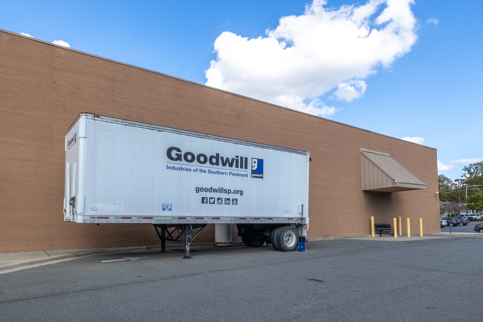 Goodwill's donation drop-off location on Park Road in Dilworth