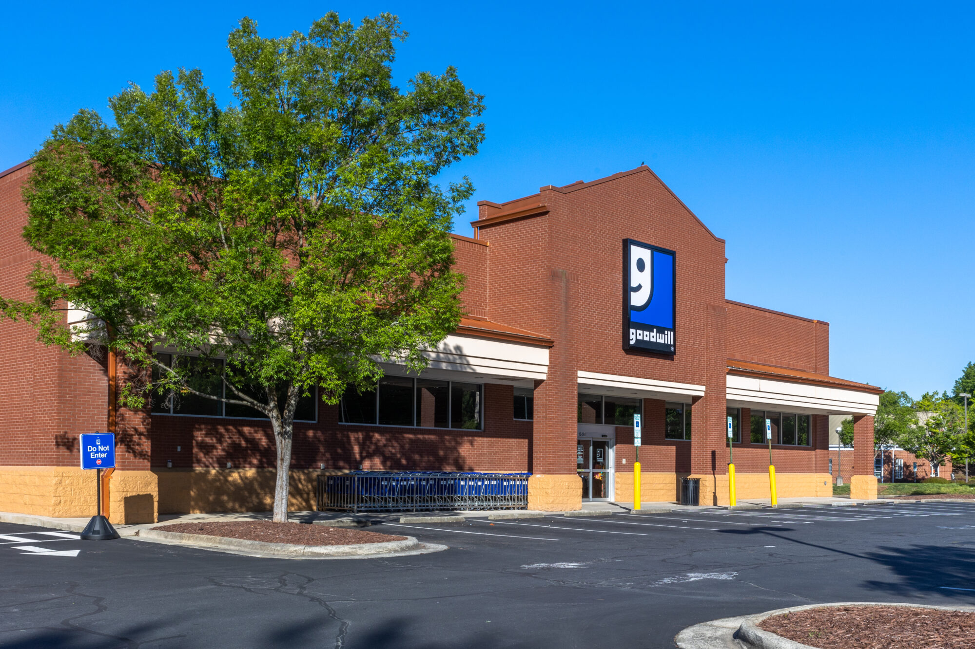 Goodwill store and donation center on Idlewild Road in Charlotte, NC.