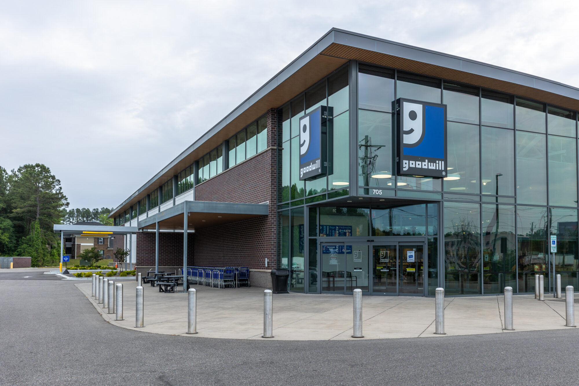 Goodwill store and donation center and GRID technology store in Rockingham, NC.