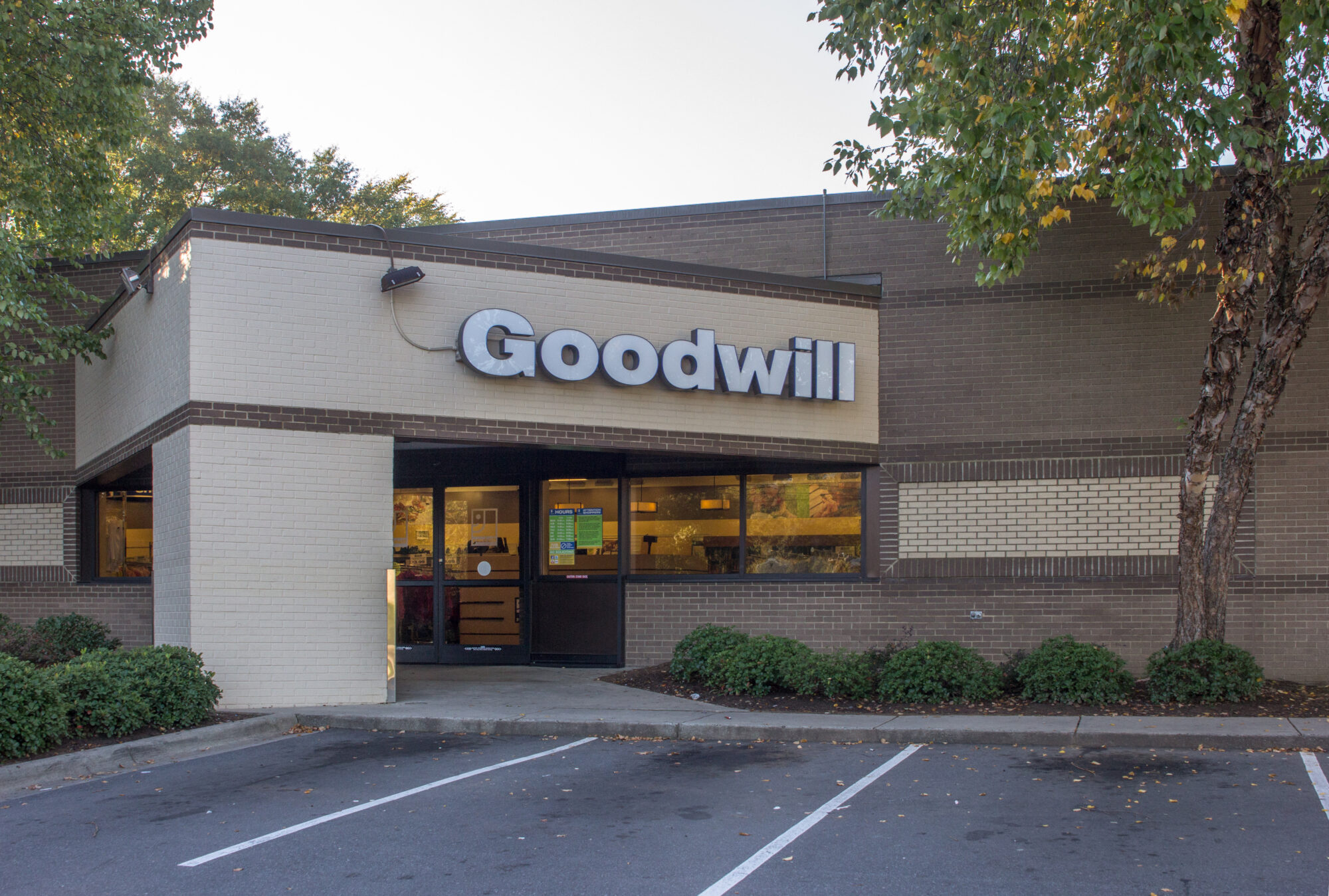 Goodwill store and donation center on South Boulevard in Charlotte, NC.