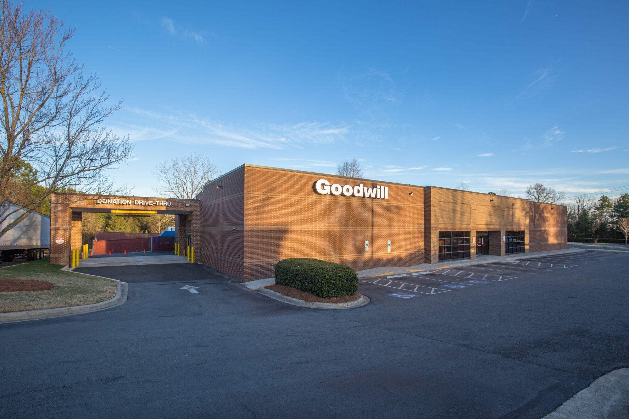 Goodwill store and donation center on Sardis Road in Charlotte, NC.