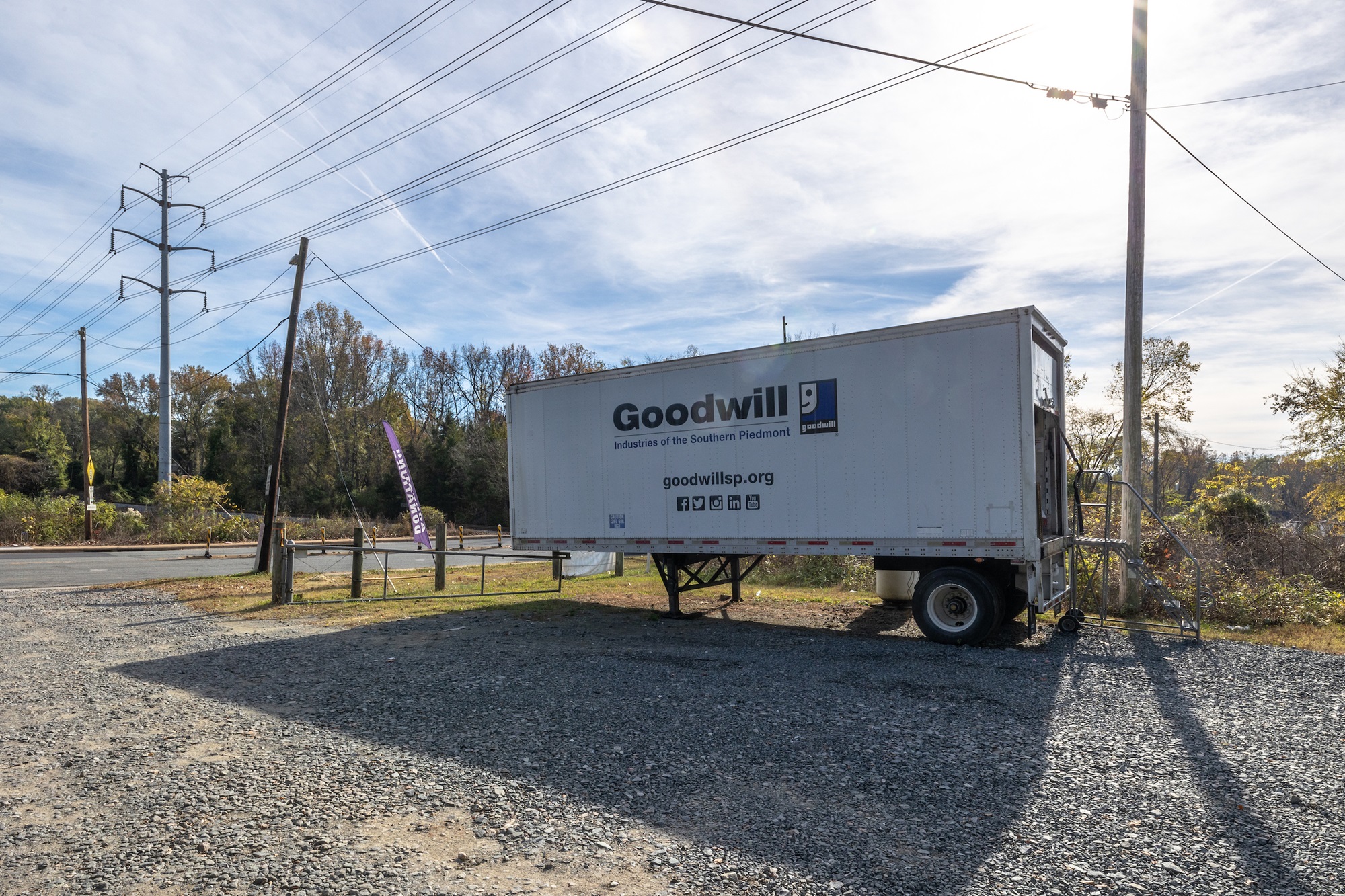 Goodwill's donation drop-off location on Rama Road in Charlotte, NC