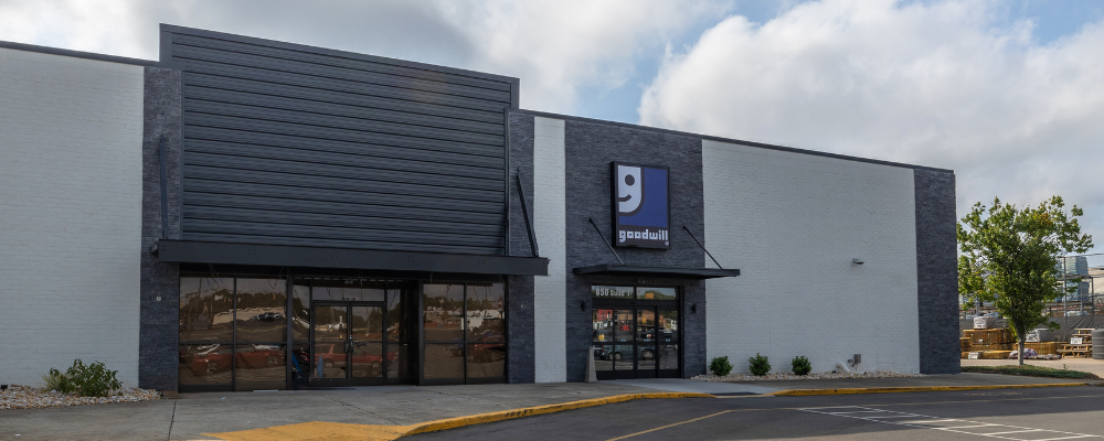 Exterior of Goodwill's retail store in Albemarle, NC