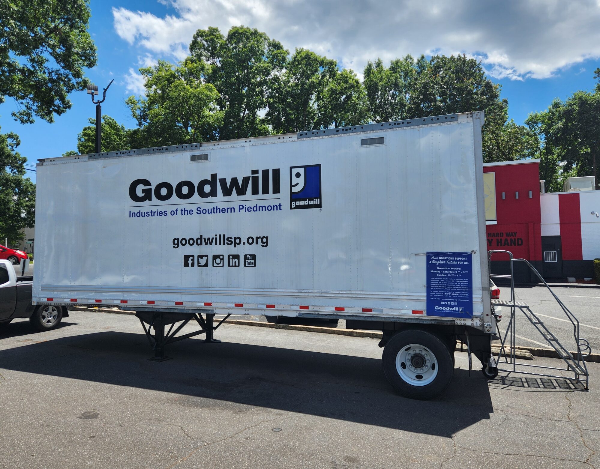 Goodwill donation drop-off location on Wendover Road in Charlotte, NC.