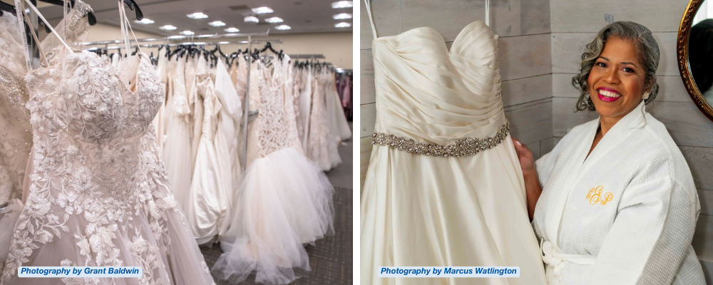 Blog header image showing Cynthia with her dress